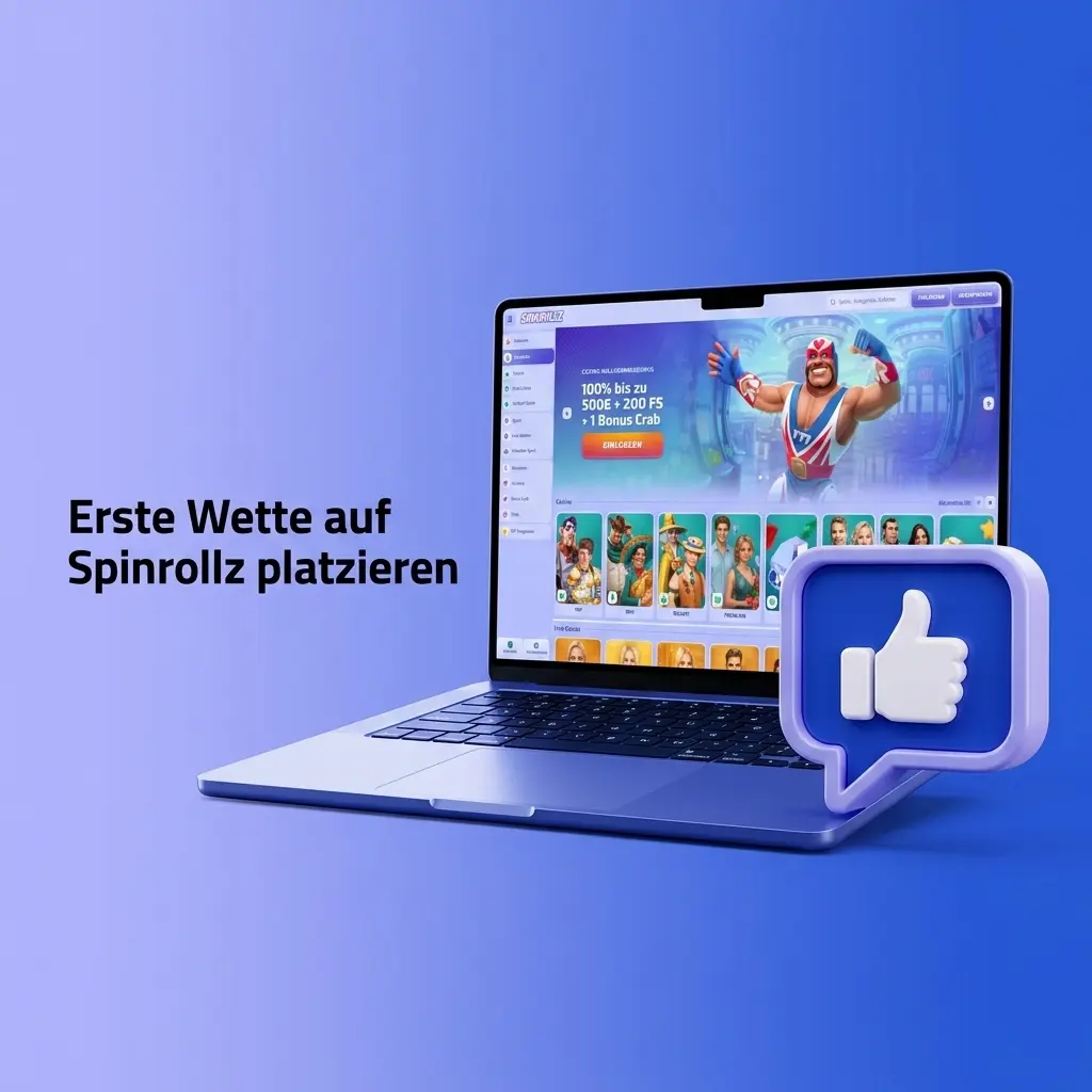 Wettschein für die erste Wette auf Spinrollz