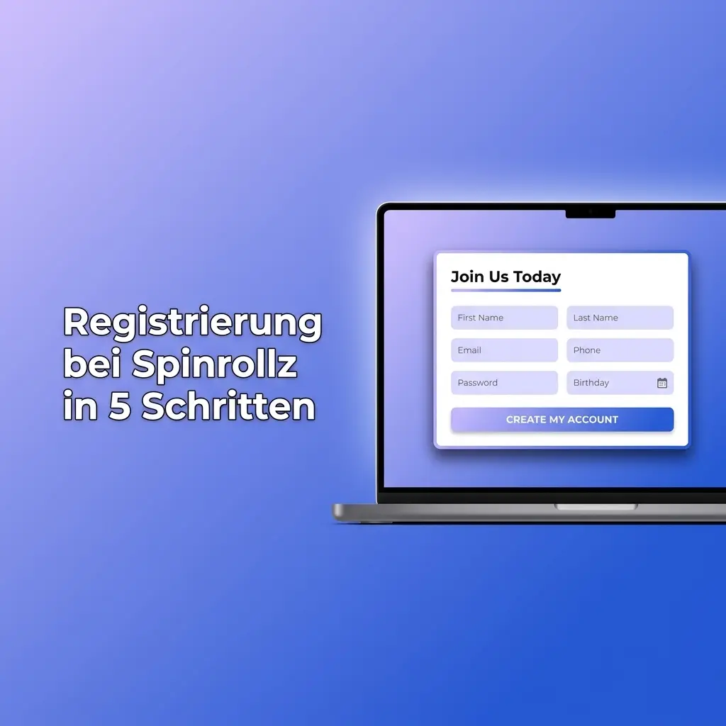 Spinrollz Registrierung Schritt für Schritt