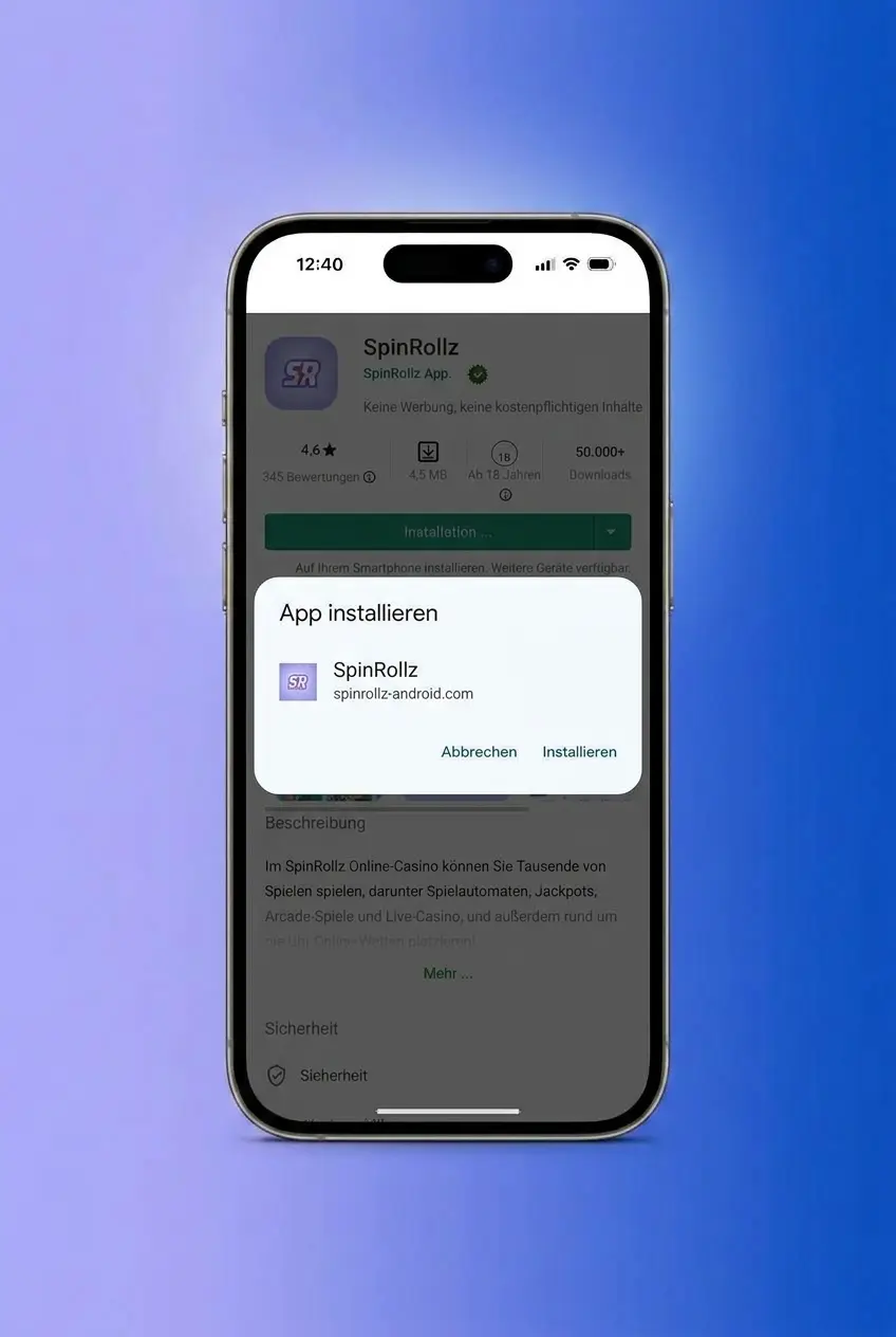 Spinrollz APK Installation auf Android