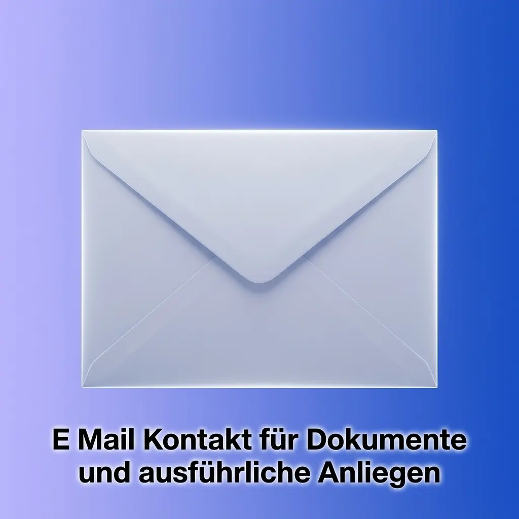 Support Kontakt für Dokumente und ausführliche Anliegen