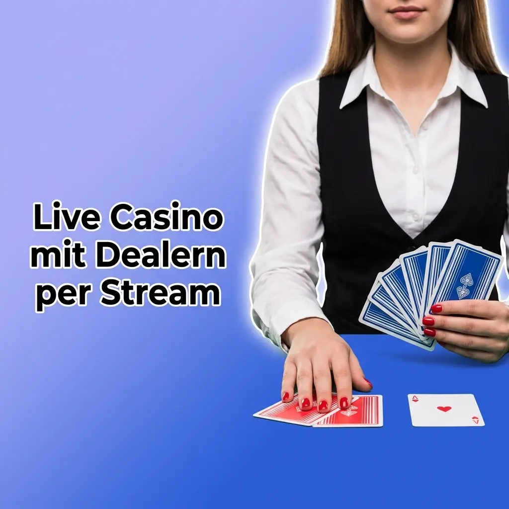Live Casino Tisch mit Dealer im Video Stream