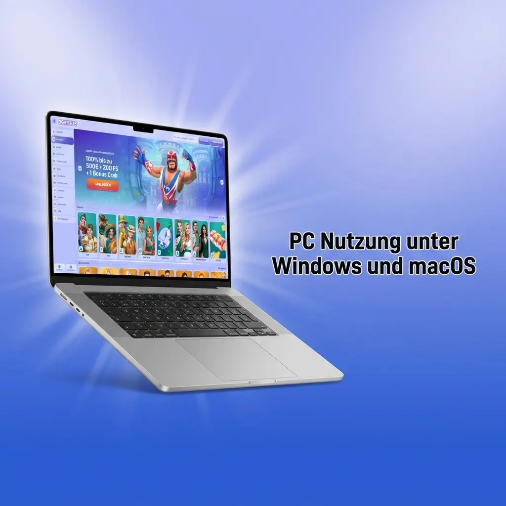 Spinrollz Nutzung am PC unter Windows und macOS
