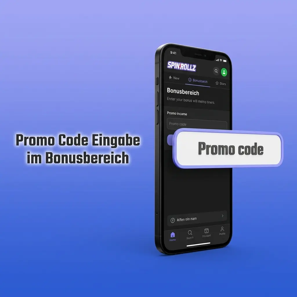 Promo Code Eingabe im Bonusbereich