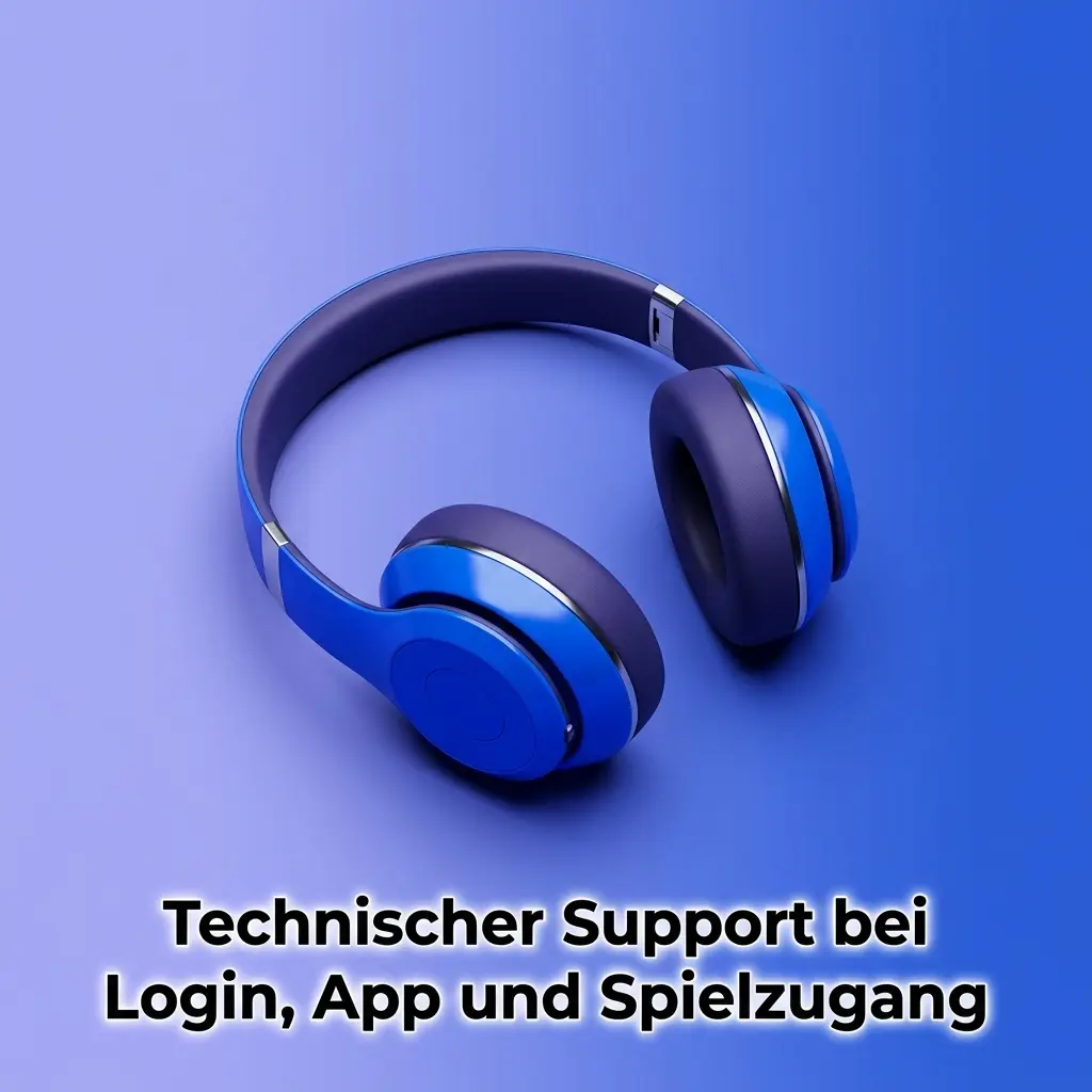 Technischer Kundenservice für App, Login und Spielzugang