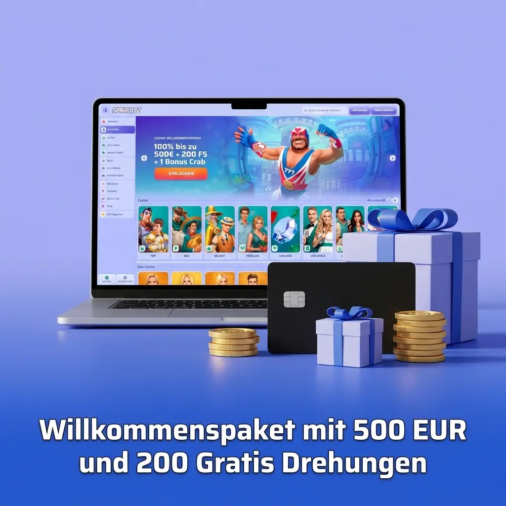 Willkommenspaket mit Casino Bonus und Gratis Drehungen